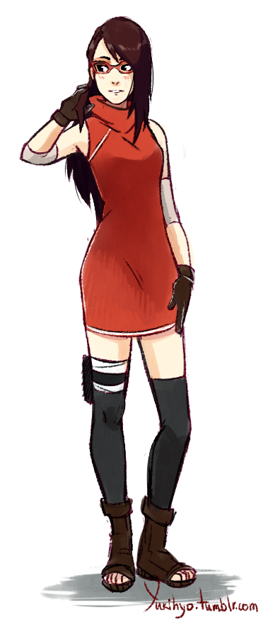 NarHina — Sarada's time skip design is so generic and