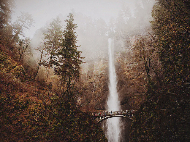 thehistoryofsilence:  Multnomah Falls by Evan Dalen on Flickr. 