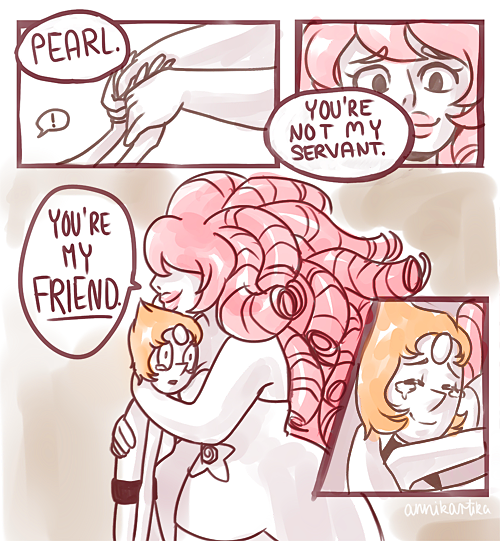annikartika:  This is suuuper messy and also sappy and I totally rushed it because it’s like 1am but I needed to get this off my chest ‘cause this is 100% my headcanon now. POOR BBY PEARL. LET ME HUG YOU.  