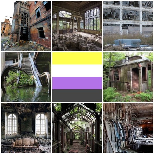 abandoned/urbex non binary moodboard