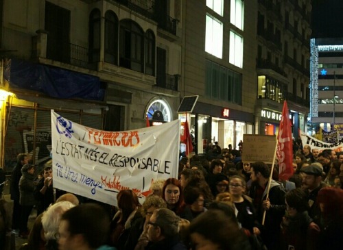 &ldquo;Ni una agresión sin respuesta&rdquo;[Madrid y Barcelona; Manifestaciones 25N]