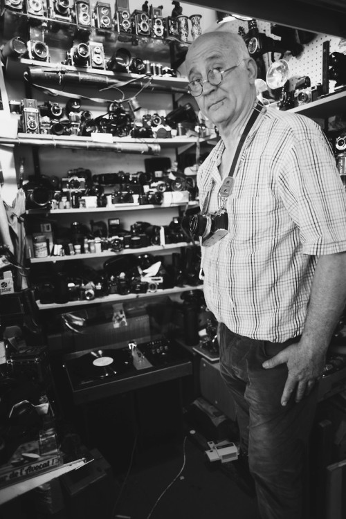 Keeper of Cameras.I met Nicholas while exploring London.A Macedonian immigrant and hidden gem with a