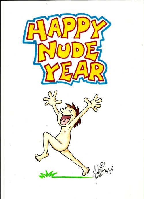 dnudism2:  nudiarist:  HAPPY NUDE YEAR!  Happy Nude New Year 2015, Nudists!