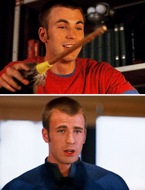 CHRIS EVANS AS JOHNNY STORM/HUMAN TORCH IN ’FANTASTIC FOUR’ (2005)