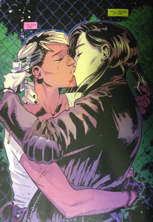 kimberquinzel:In honor of Valentines Day here’s some of the most recent lesbian kisses in comi