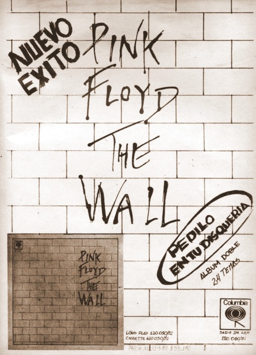 more-relics: Pink Floyd  The Wall album ads, 1979.