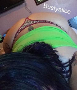 bustyalice:  Pardon the once hickey/now bruises on my gigantic tits.. But some men can’t help themselves 😈… Happy thong Thursday everyone