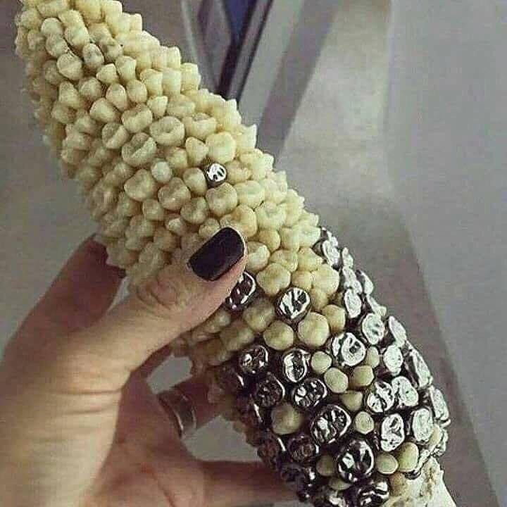 repost-this-image:  randomitemdrop: Item: Teeth on the Cob: A cob of rapidly maturing