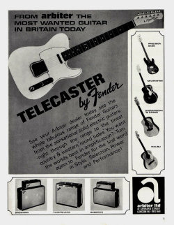 blowmyblues:  “Telecaster” by Fender / Guitar ad from 1966  