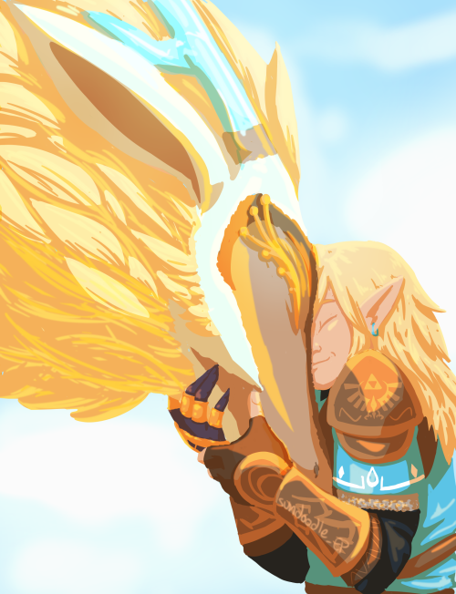 Had To Draw At Least (1) Spirited Away Scene As Totk Zelink. I Had To. Nevermind That In Game The Size