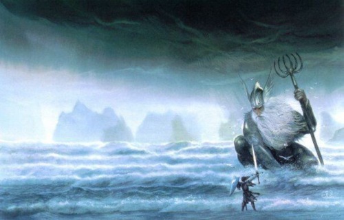 thursen: hammer-ov-thor: Aesir the Sea Giant Nah, that’s Ulmo, Lord of the Waters, by John How