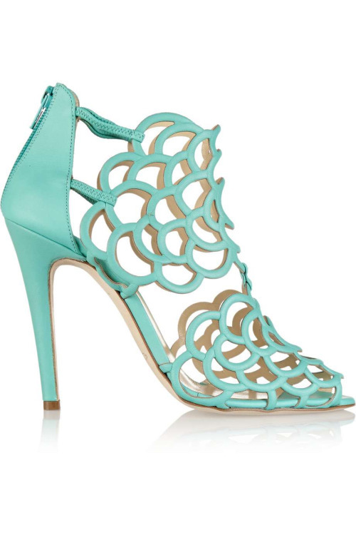 High Heels Blog Gladia cutout leather sandals via Tumblr