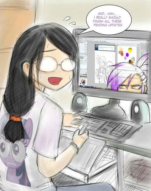 askradicalgilda:  Oh shit.  Internet connection at home has been actin dildos that I hafta upload this and the previous update via phone. - Mod  I know this feel all too well