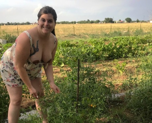 ridefasttakechances:  Favorite part of the summer is the garden