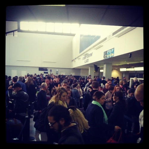 Hello and welcome to United security check line&hellip;&hellip; This should take about an hour&helli