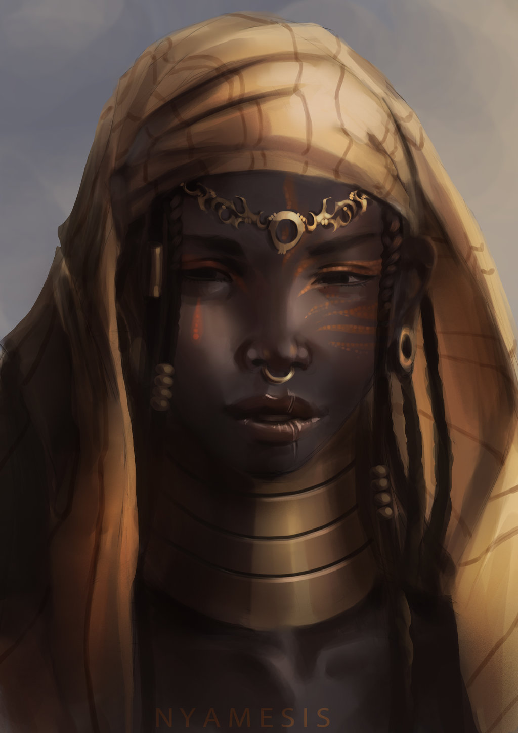 fyblackwomenart:  Chocolate by Nyamesiss