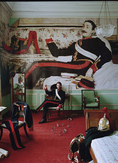 holdhard:  James Jacques Joseph Tissot’s Frederick Gustavus Burnaby, 1870. Photography by Tim Walker