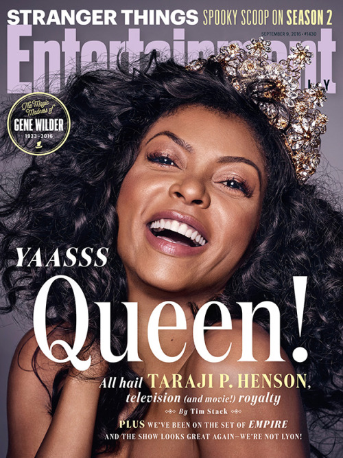 thepowerofblackwomen:Taraji P. Henson for Entertainment Weekly, September 2016 