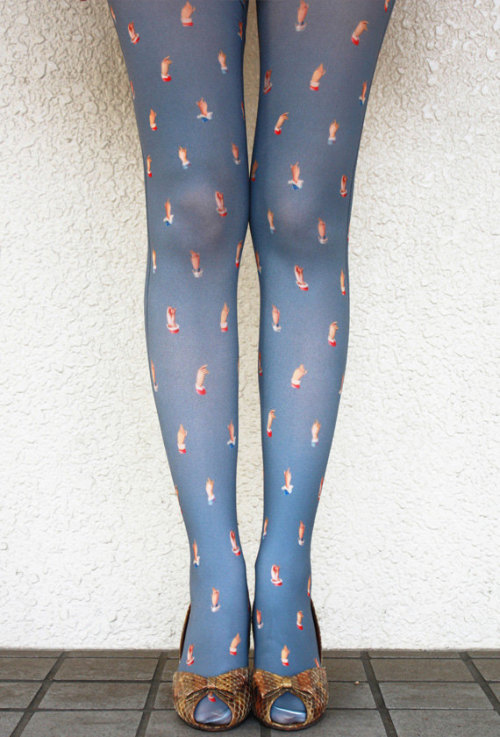 etsy:We’d like to get our hands on these printed tights. 