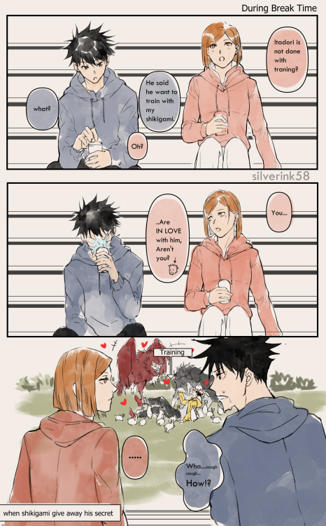 silverink58:silverink58: One is in denial while another is oblivious.  Love me love my Shikigami–