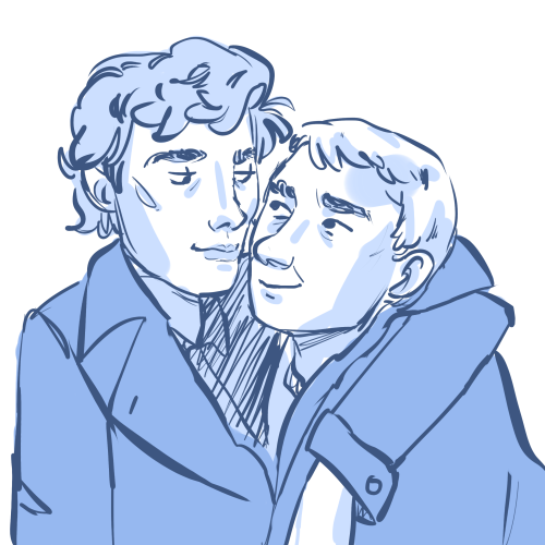 adroitart: How can I explain.,,. the importance of Sherlock wrapping John up in his coat..???