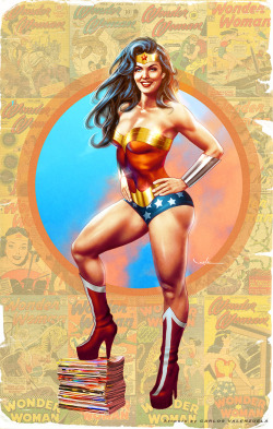 littlebunnysunshine:  Wonder Woman by Valzonline