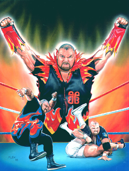 vanillamidget:  mengs-mullet:  Tom Fleming wrestling art  WOW! 