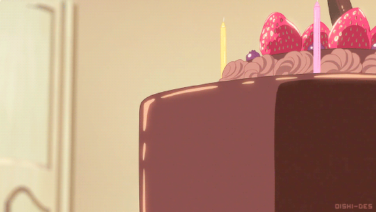 anime cake gif