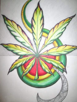 420weedgraphics:  Abstract Marijuana Leaf by Vayda by Halo-Khibbles