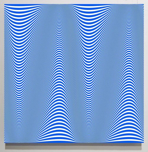 Blue Folding Epoch #JohnZoller Acrylic on canvas 48 x 48 inches #painting #paintings #artdaily #artw