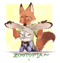 3ganym:zootopia  개봉해서 봣는데 너무너무너무 예쁘다… 닉이랑 주디가 행복했으면 ㅠ 꼭 다 그리고 저장한다음에 고칠점이 보이더라고 아이고야&lt;3