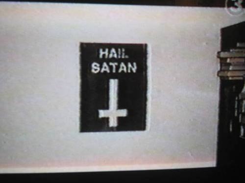 Idiots! The original cross was upside down. Sometimes I wonder if anybody ever actually looks up or researches the truth and not just think “ hey cool if we do this then it will be wrong”. Twits!