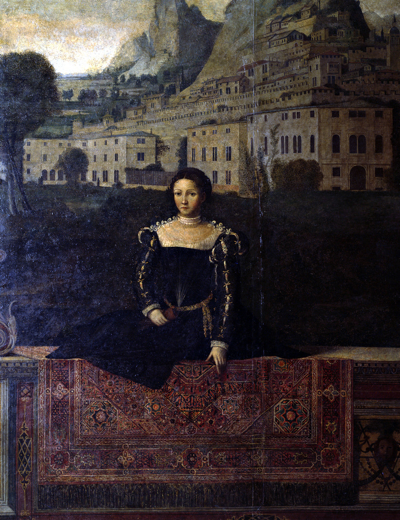 kutxx: 1.   Moretto da Brescia   Female portraits in front of landscapes  1543-1546, Palazzo