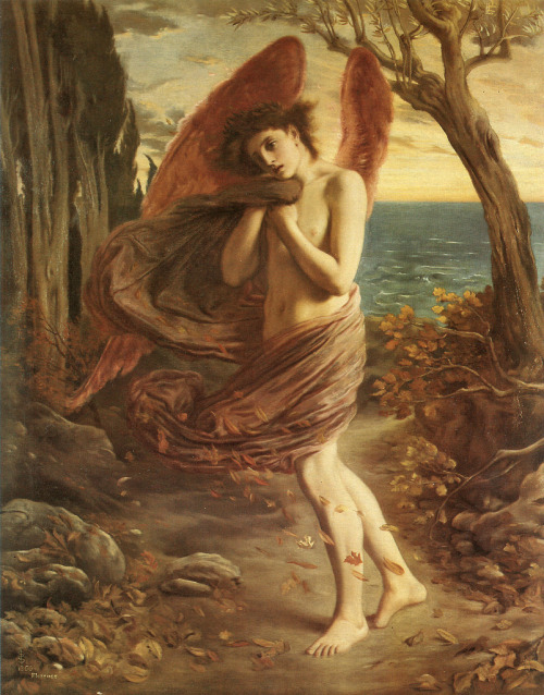 blue-storming: Simeon Solomon, Love in Autumn, 1866