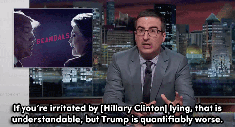 micdotcom:  Watch: John Oliver nails the difference between Clinton and Trump with