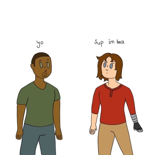 unicornlasercat:Steve may have a thing for brunettes