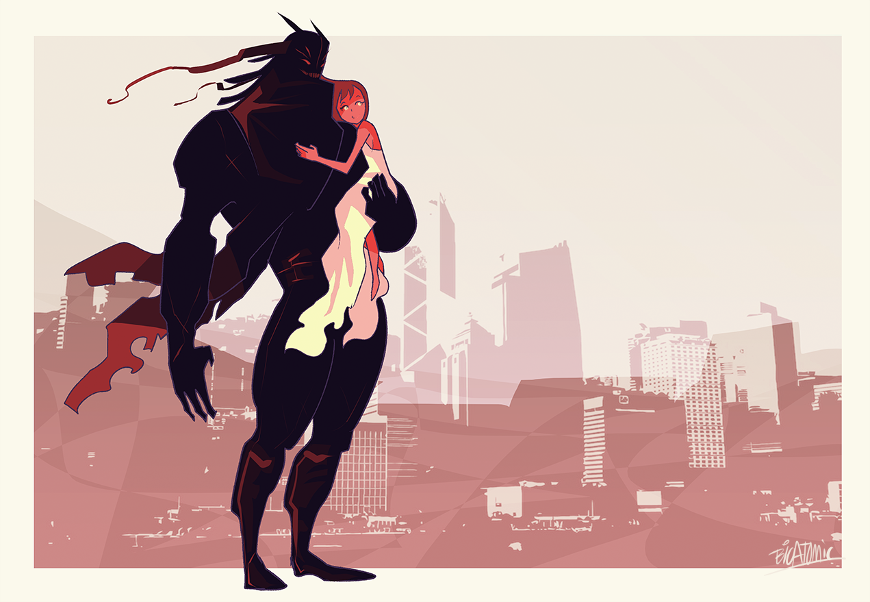 robotmother:  bioatomic: monster couples two thumbs up at my own art 