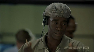 Don Cheadle wears a Kangol Flat Cap Hat in the movie volcano