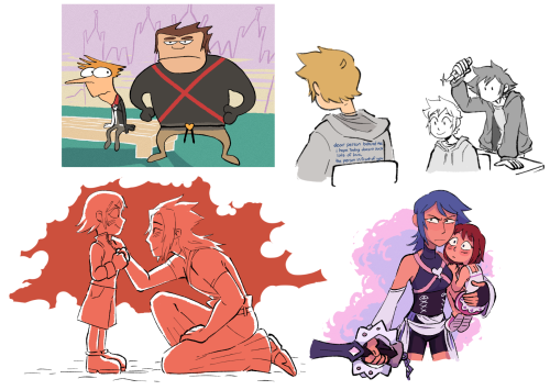 to celebrate The News, posting a bunch of my old kh art (most from when i was playing through for th