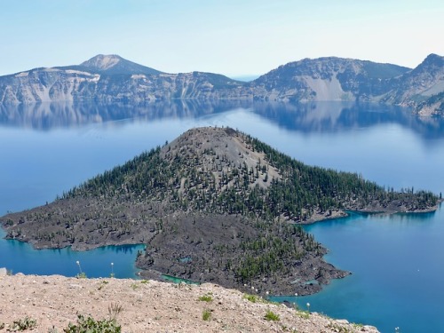 Wizard Island, Crater Lake National Park, Oregon, 2014.