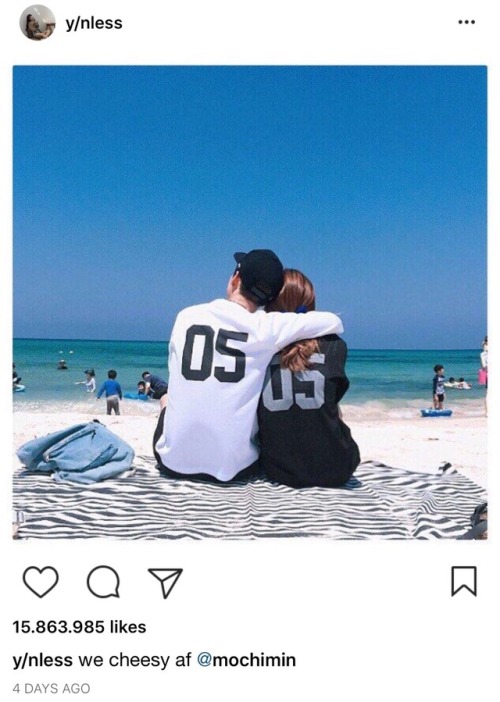 instagram! couple with jimin on a trip