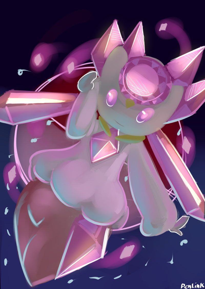 The diancie event started yesterday, much to my surprise, I had to draw up a diancie