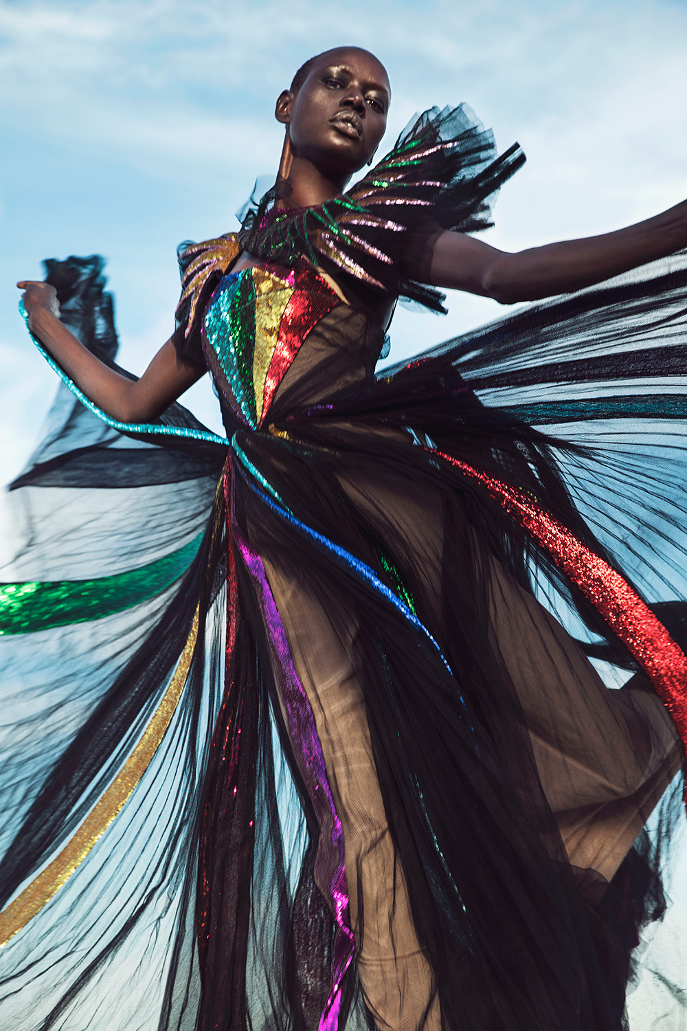 lisa401971:HARPER’S BAZAAR ARABIA - APRIL 2017 Ajak Deng x Gucci by Silja Magg