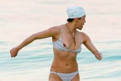 Michelle Rodriguez Nipple Slip And Bikini Photos