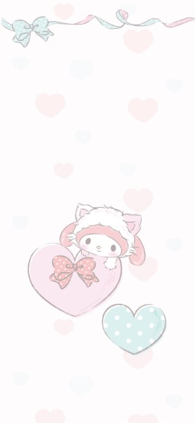 Kawaii Desktop Wallpaper Pastel Hello Kitty Drawing  Painting Transparent  PNG