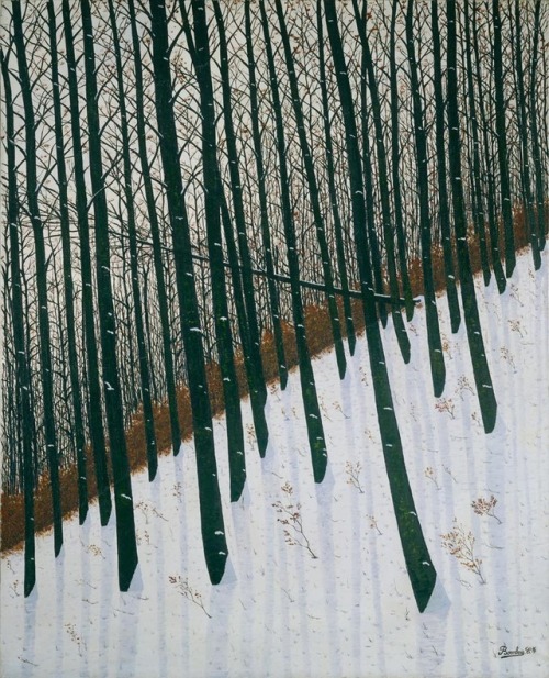 amare-habeo: Camille Bombois (French,1883-1970)  The forest: winter, 1925/1930 Oil on canvas, 1