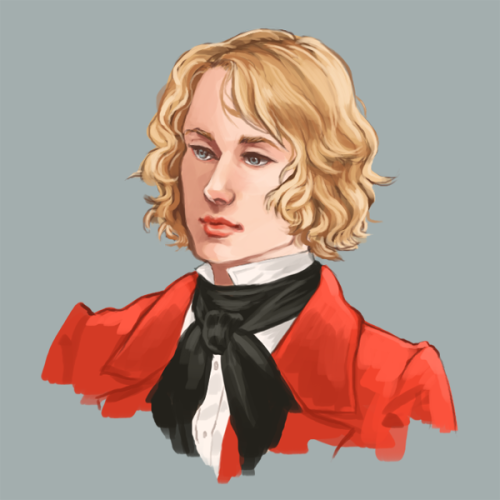 pilferingapples: noyades: i don’t know how i want to draw enjolras’ hair now You know it