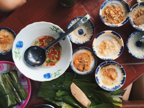 Best ending to a super fun weekend with my fave girl gang in Da Nang: bánh bèo (steamed rice cakes w