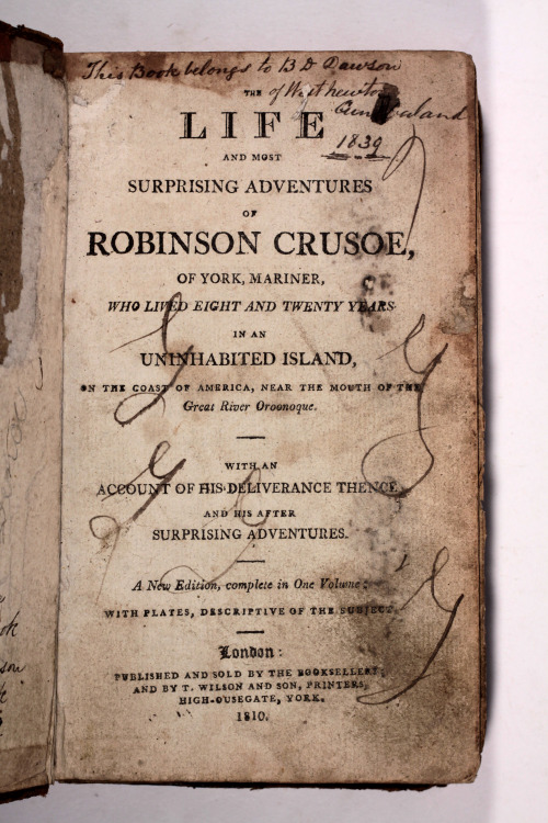 michaelmoonsbookshop:missaimes:michaelmoonsbookshop:Robinson Crusoe 1810 - a well read copyI want to