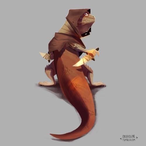 axbraun:  RPG Reptiles. Fun fantasy characters I’ve been making through the past few months! W
